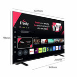 Toshiba 55-inch 4K Smart TV (British brand)