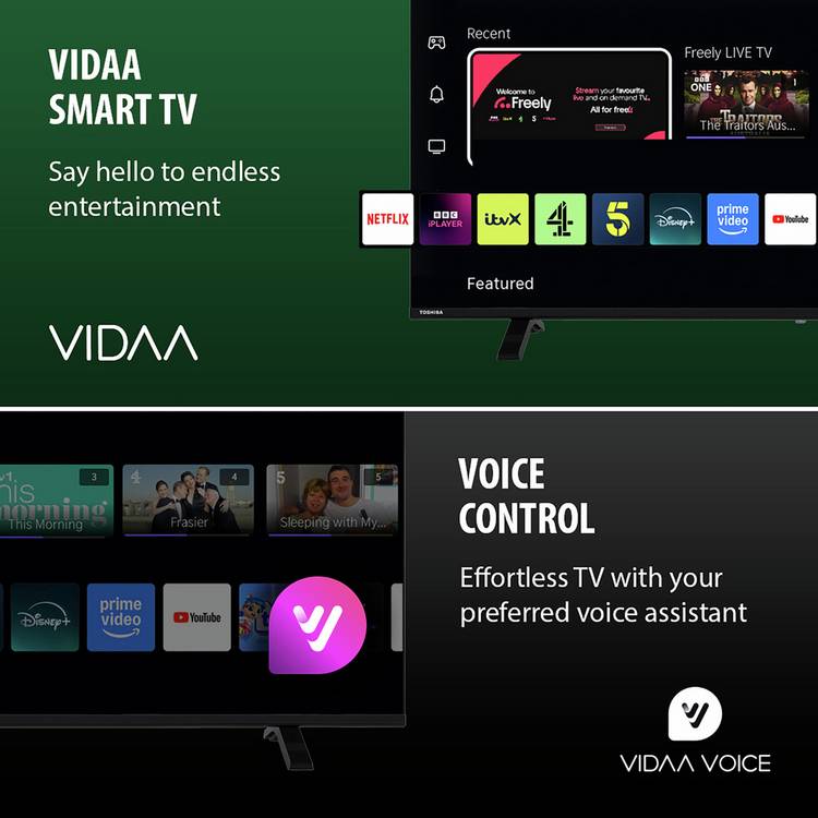 Toshiba 55-inch 4K Smart TV (British brand)
