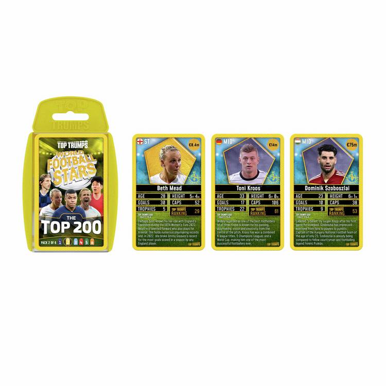 Top Trumps World Football Stars Cards Pack 2 - British product