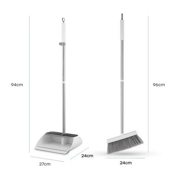 Swan Elevate long handled dustpan and brush set - British product