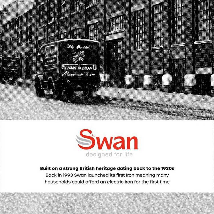 Swan Elevate long handled dustpan and brush set - British product