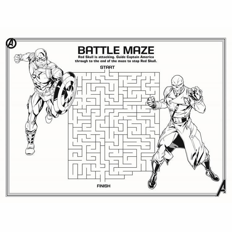 Marvel Avengers activity pad set spiral bound 38x51cm - British product