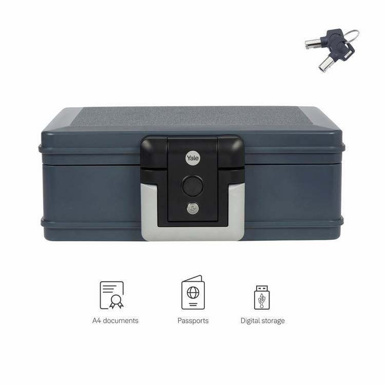 Yale medium fire and waterproof key lock chest, UK version