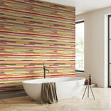Argos Hoopla Walls Horizontal Stripe Mustard Yellow Wallpaper Roll W50cm x L10m- Buy online at McGrocer