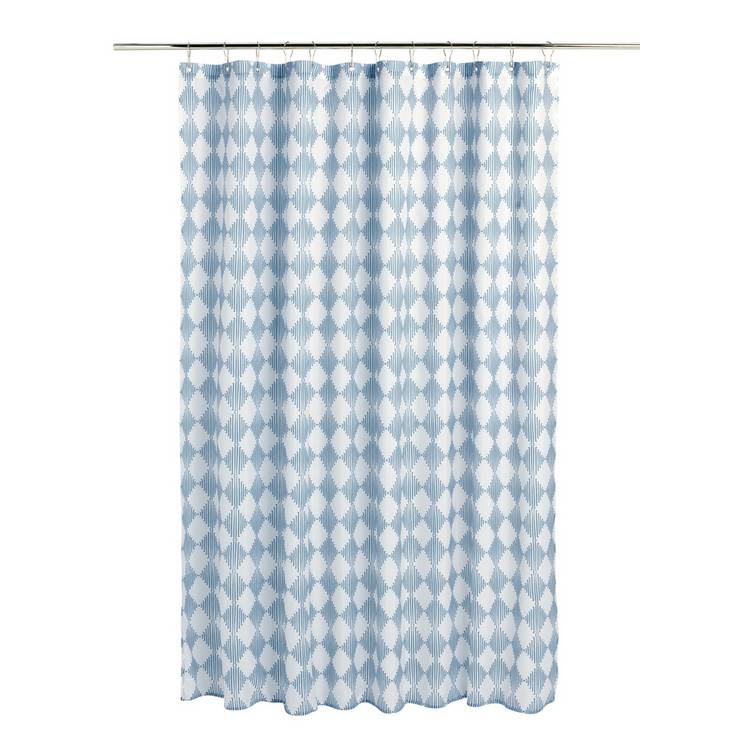 Habitat blue shower curtain 180x180cm (British brand)