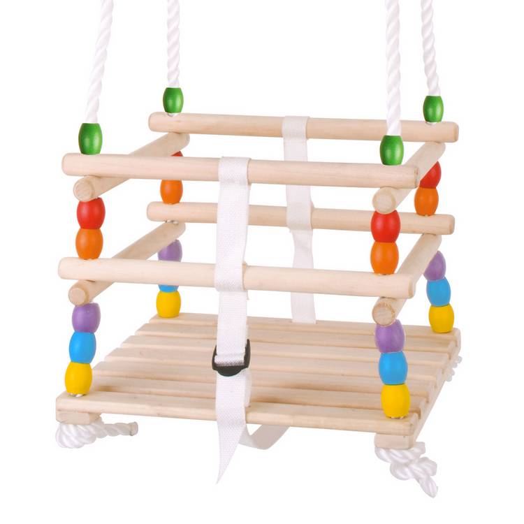 Bigjigs Toys Cradle Swing for toddlers - British product