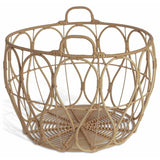 Habitat natural open weave storage basket 50x50cm (British brand)