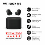 Sony WF-1000XM6 noise cancelling earbuds black, UK version