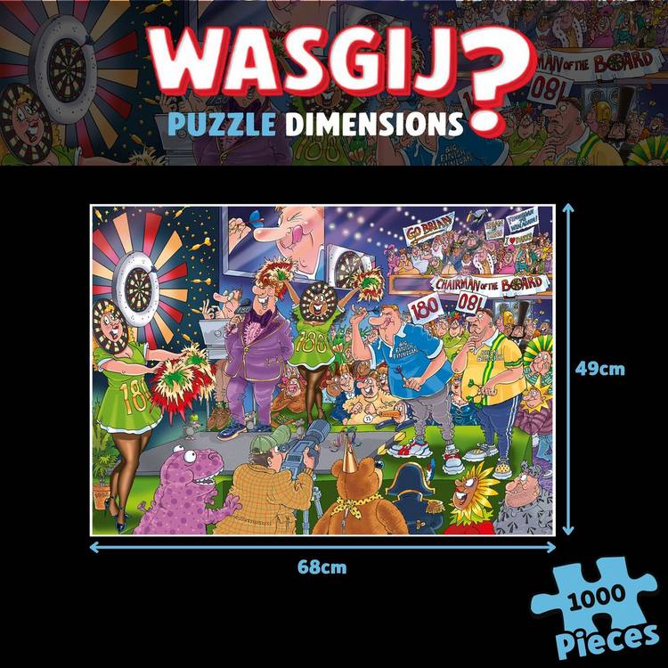 Wasgij Bullseye mystery jigsaw puzzle 1000 pieces, imported from the UK