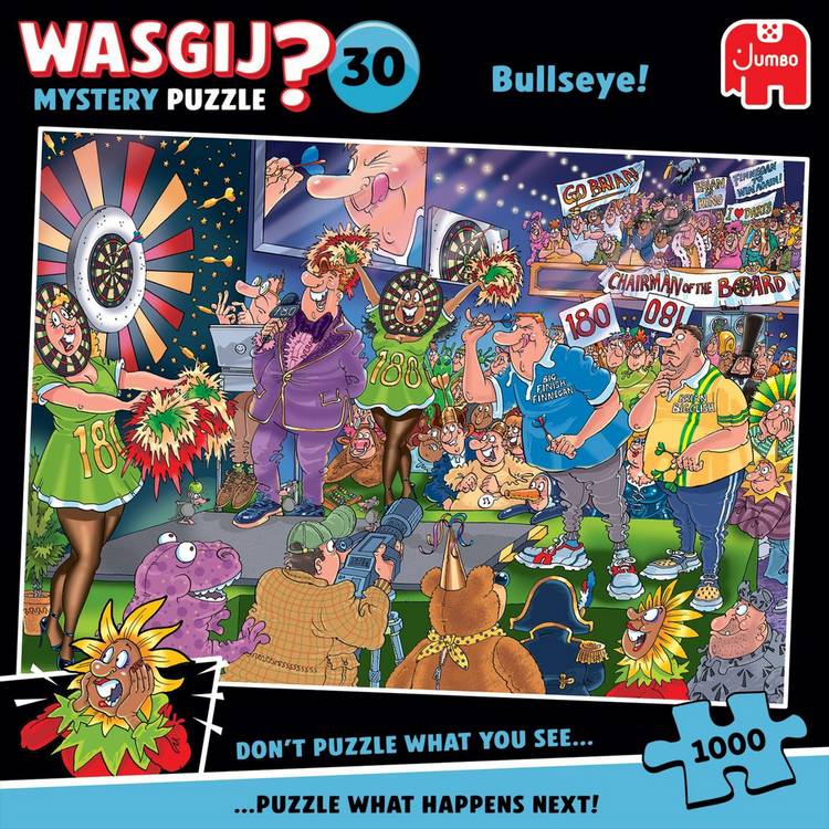 Wasgij Bullseye mystery jigsaw puzzle 1000 pieces, imported from the UK