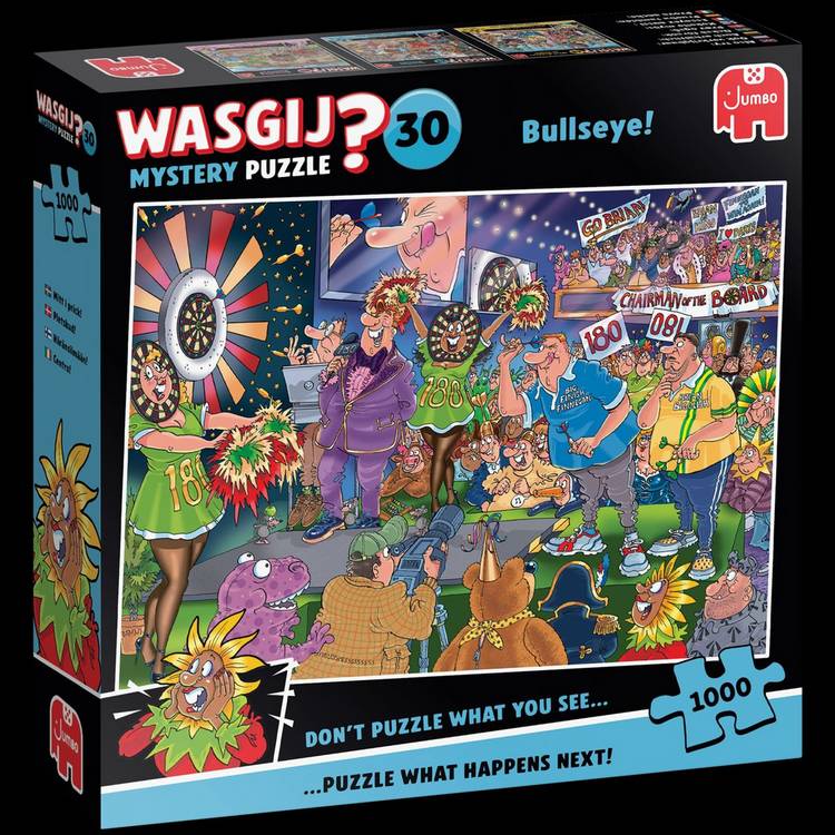 Wasgij Bullseye mystery jigsaw puzzle 1000 pieces, imported from the UK