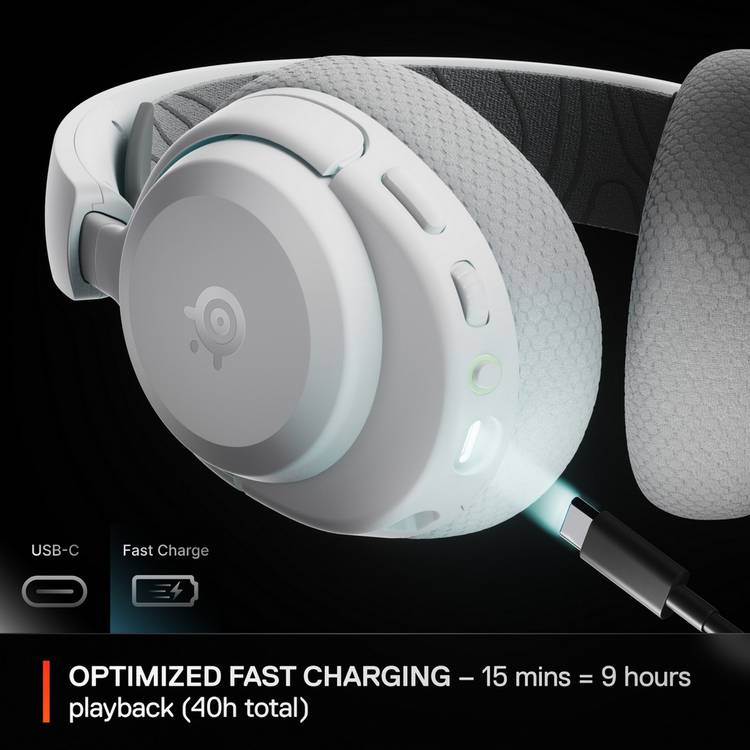 SteelSeries Arctis Nova 3P wireless gaming headset white, imported from the UK