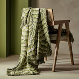 Argos Habitat Leaf Jacquard Throw - Green - 150x125cm- Buy online at McGrocer