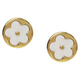 Liars & Lovers Stainless Steel Circle Flower Stud Earrings