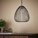 Argos Argos Home Nyx Black Metal Easy Fit Lampshade - 24.5cm- Buy online at McGrocer