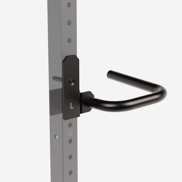 Decathlon adjustable dip supports for weight racks - British product