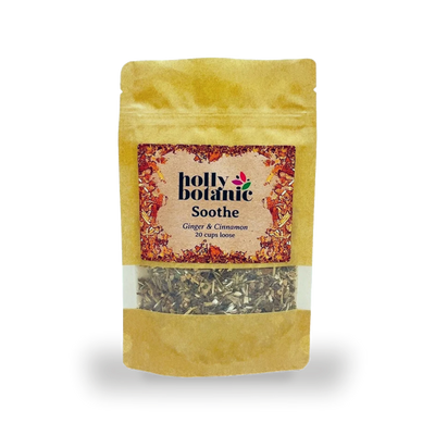Holland & Barrett Holly Botanic Soothe Tisane Ginger & Cinnamon Herbal Tea 20 Cup Loose- Buy online at McGrocer