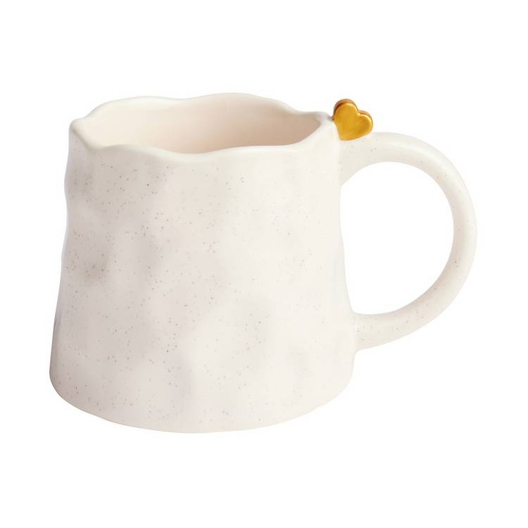 Argos Home mini heart speckled ceramic mug 180ml (British brand)