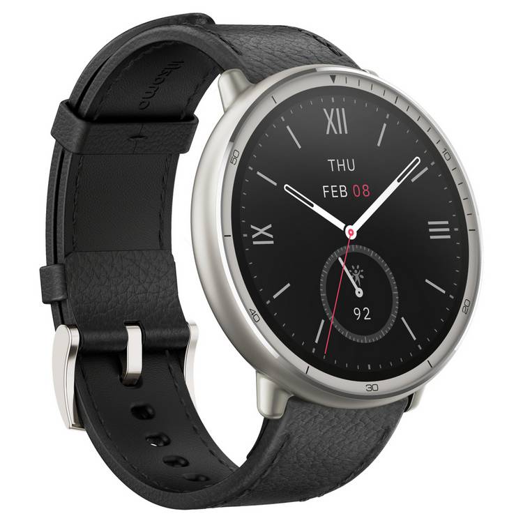 Amazfit Active 2 Premium smart watch black leather - British product