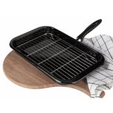 Argos Home rectangular enamel grill pan, imported from the UK