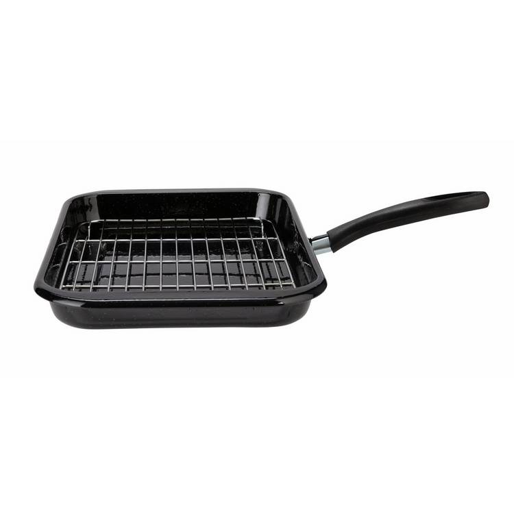 Argos Home rectangular enamel grill pan, imported from the UK