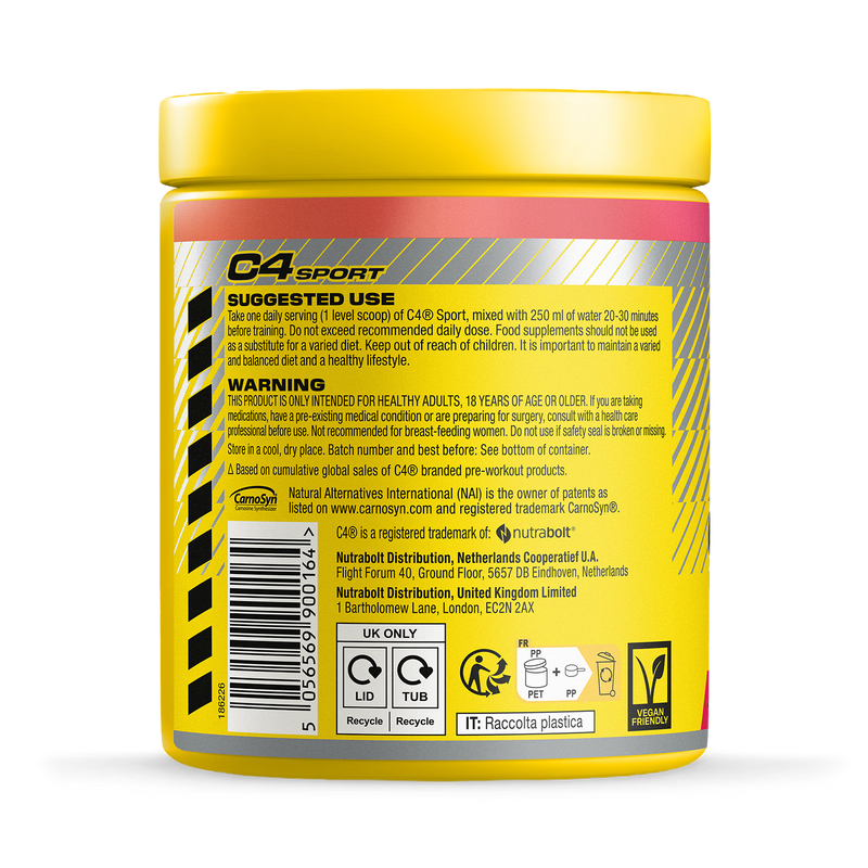 Cellucor Pre-Workout Powder Fruit Punch 270g - British product