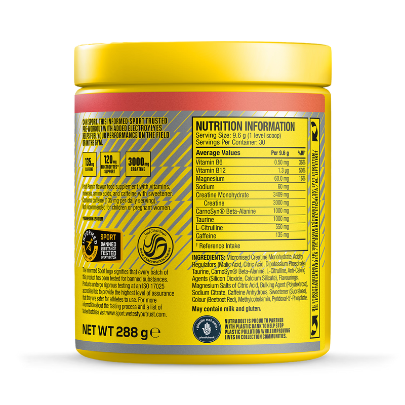 Cellucor Pre-Workout Powder Fruit Punch 270g - British product