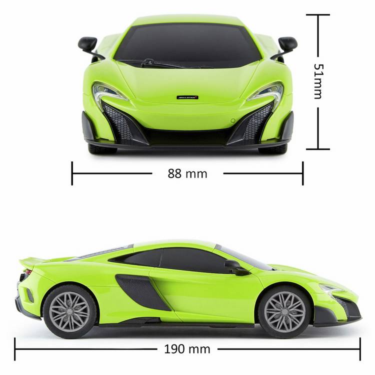 CMJ McLaren 675LT Green 1:24 RC car, UK version