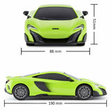 CMJ McLaren 675LT Green 1:24 RC car, UK version