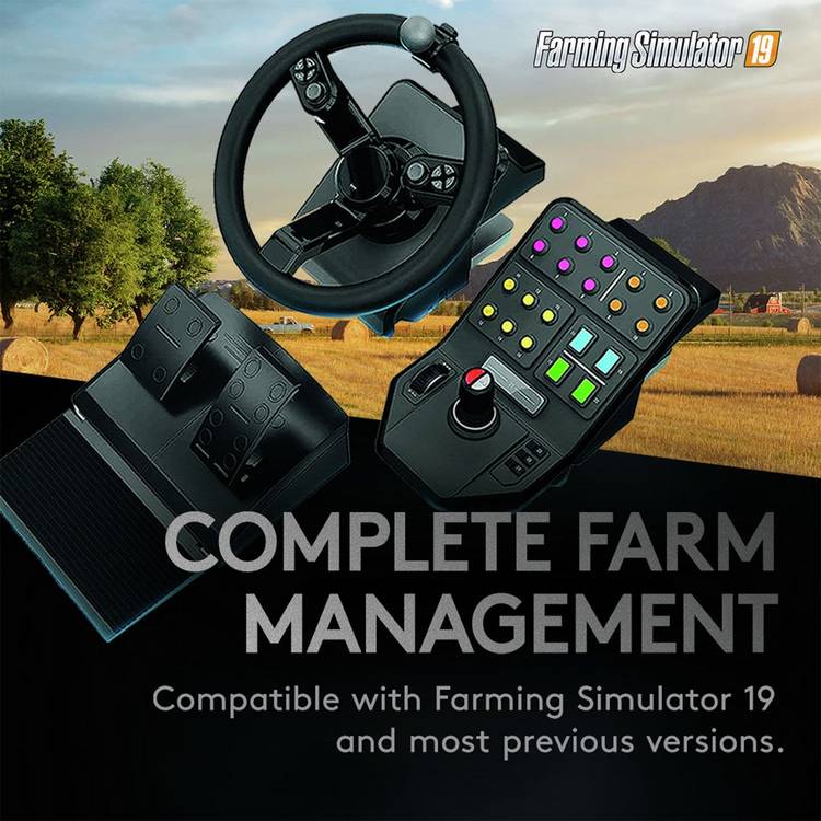 Logitech G Farm Simulator heavy equipment bundle for PC, imported from the UK