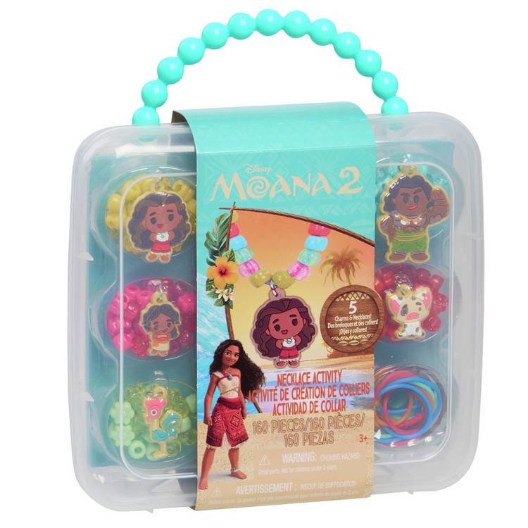 Disney Moana necklace activity set with charms and beads, UK version
