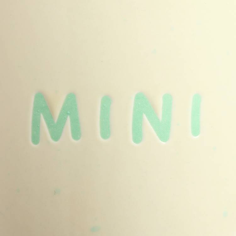 Argos Home green mini text decal ceramic mug 120ml, imported from the UK
