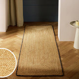 Argos Habitat Braided Grey Border Jute Flatweave Runner 66x200cm- Buy online at McGrocer