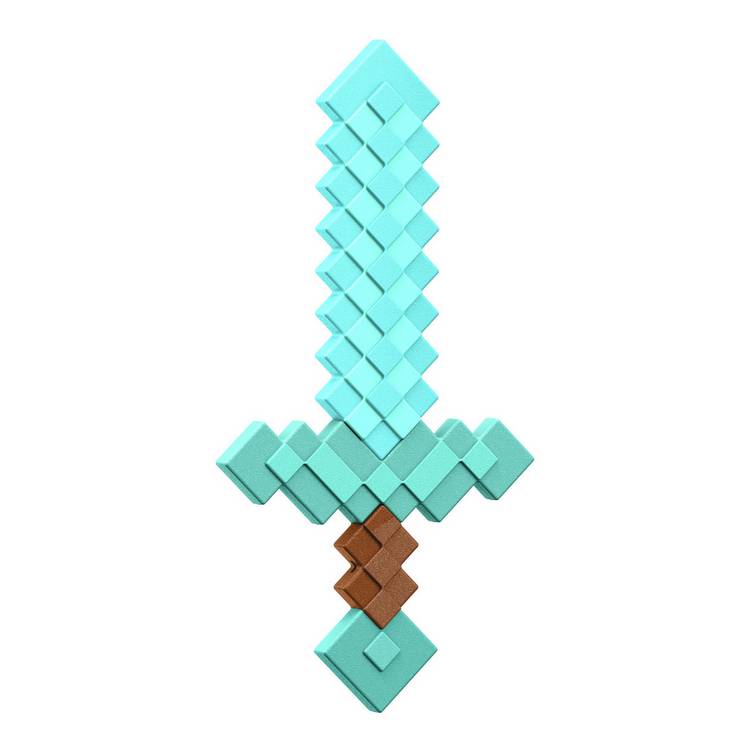 Minecraft Diamond Sword battle toy kid-sized (British brand)