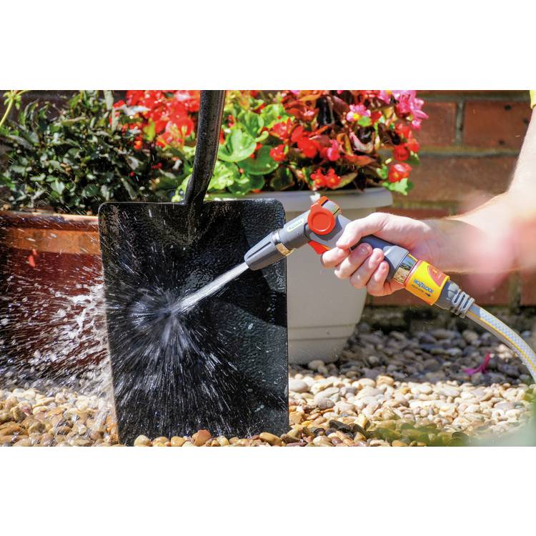 Hozelock Jet Plus spray gun stainless steel shroud 3-pattern (British brand)