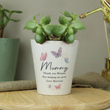 Argos Personalised Message Butterfly Plant Pot 10cm- Buy online at McGrocer