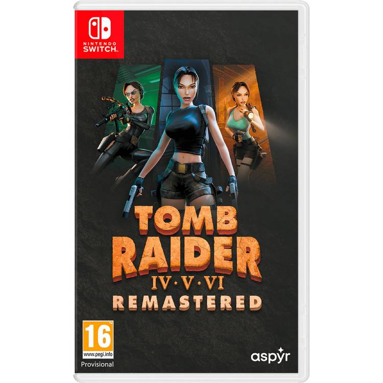 Tomb Raider Nintendo Switch game remastered collection, UK version