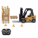 CMJ RC forklift toy with accessories (British brand)