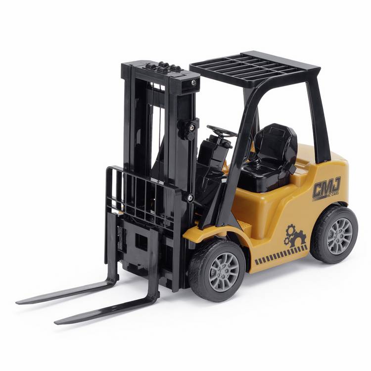 CMJ RC forklift toy with accessories (British brand)