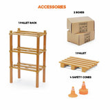 CMJ RC forklift toy with accessories (British brand)