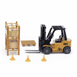 CMJ RC forklift toy with accessories (British brand)