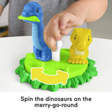 Fisher-Price Little People Spin & Play dinosaur playset, imported from the UK