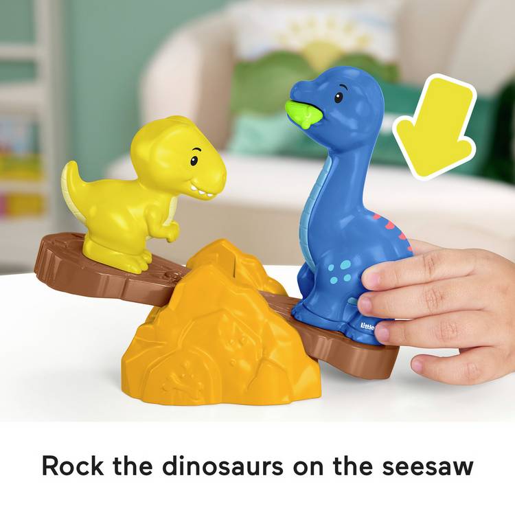 Fisher-Price Little People Spin & Play dinosaur playset, imported from the UK