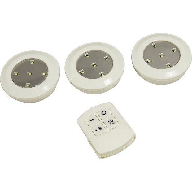 Eagle LED push lights pack of 3 (British brand)