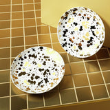 Argos Habitat Jackson Porcelain Side Plates, Gold Splatter, Set of 2, 18cm- Buy online at McGrocer