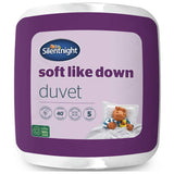 Silentnight Soft Like Down 4.5 tog duvet single, imported from the UK