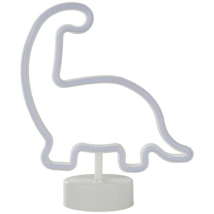 Glow dinosaur kids table lamp white, imported from the UK
