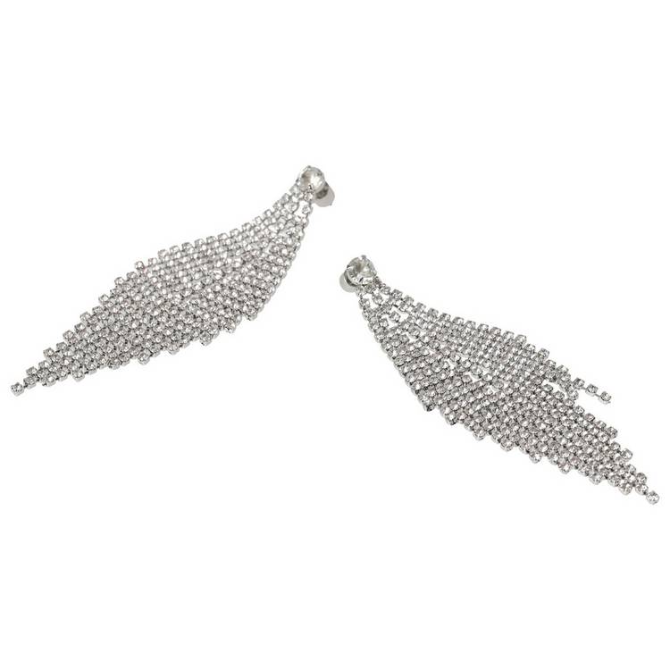 Liars & Lovers crystal chandelier drop earrings (British brand)