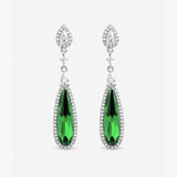 Argos Jon Richard Gold Plated Crystal Emerald Drop Earrings- Buy online at McGrocer
