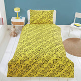 Minions kids bedding set yellow blue single (British brand)
